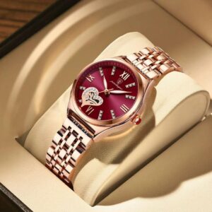 POEDAGAR Luxury Ladies Wristwatch with Branded Box + Gift Carrier Bag