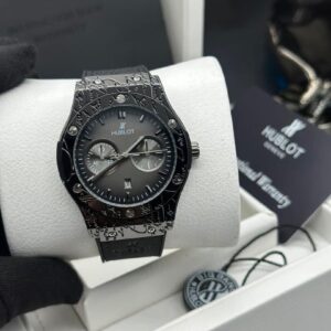 Hublot Classic Fusion Black Magic Watch with Black Leather Strap - Timeless Elegance