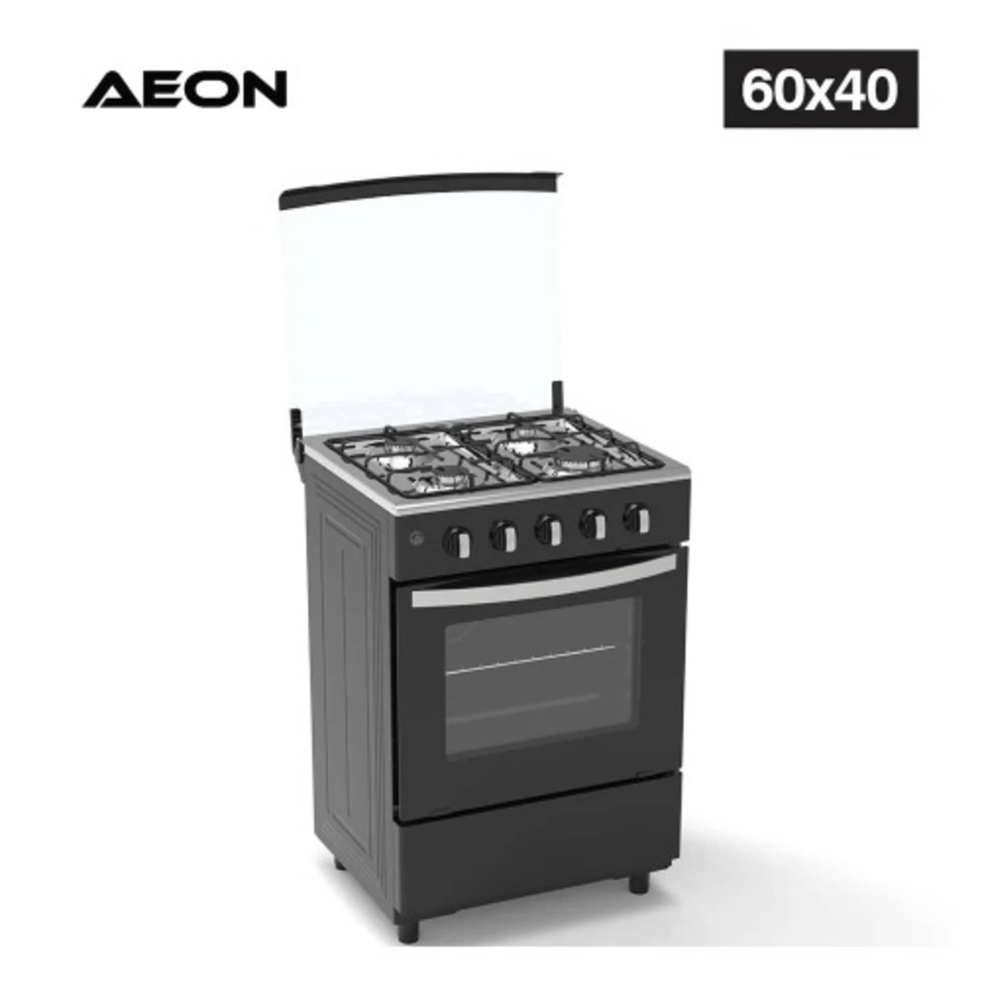 AEON GC 60x60 4G Black Hob - Sleek Design, Powerful Cooking