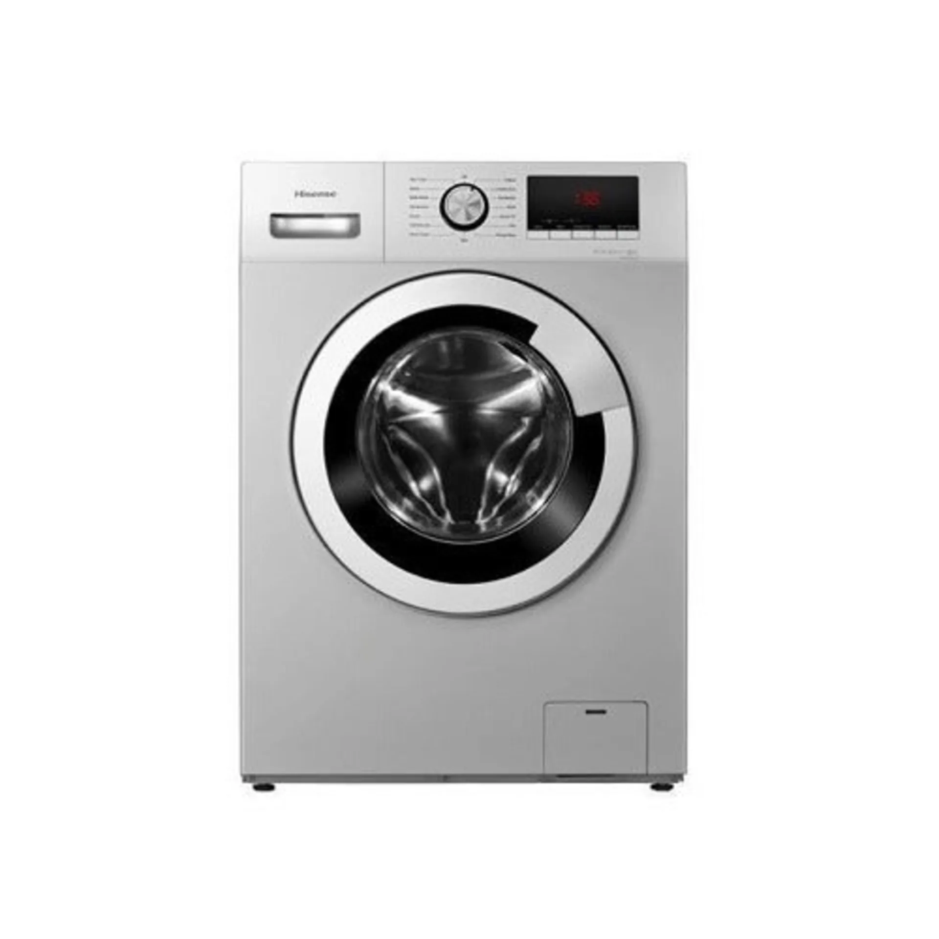Hisense 6kg Silver Front Loader Washing Machine with Smart Control (WM 6012S) - Efficient & Connected Laundry