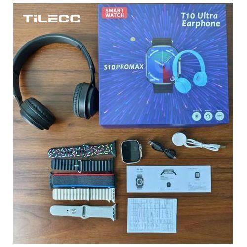 TiLECC S10promax 5-in-1 Smartwatch & P47 Bluetooth Headset Combo - Ultimate Tech Bundle