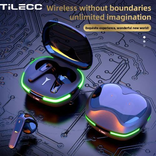 TiLECC TWS Wireless Bluetooth Earbuds: Waterproof HiFi Headphones with Deep Bass & Noise Cancellation
