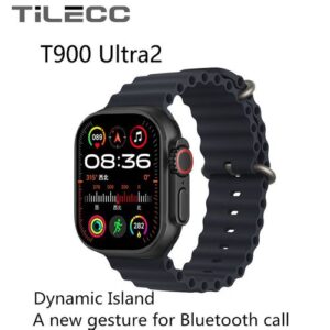 TiLECC T900 Ultra2 Smartwatch: 2.19" HD Bluetooth Call, IP67 Waterproof, Black - Your Ultimate Smart Companion