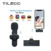 TiLECC Wireless Lavalier Microphone: Portable Mini Mic for iPhone Audio & Video Recording