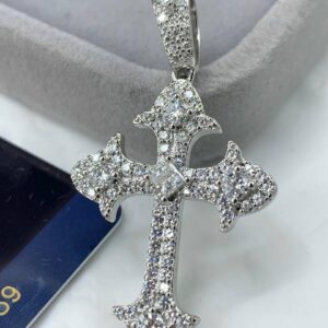 VVS Moissanite Diamond Cross Pendant