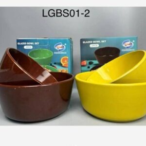 Glazed Bowl Set – 2 Pieces (Premium Ceramic Finish)